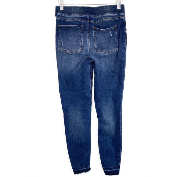 Spanx High Rise Tummy‎ Control Released Hem Distressed Denim Jeans - Size S - Picture 7 of 10